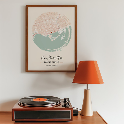 Where We Had Our First Kiss Poster - Street Map 9