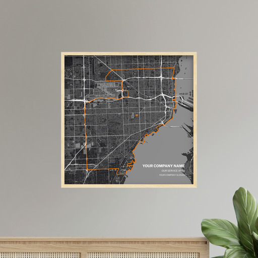 Our Service Area Map Poster - Street Map 8