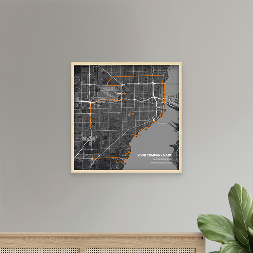 Our Service Area Map Poster - Street Map 9