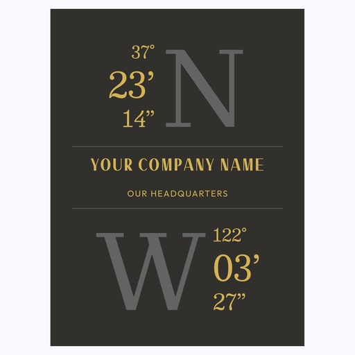 Our Headquarters Poster - Coordinates 6