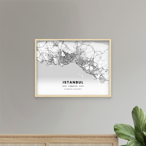 Istanbul in Light Poster - Street Map 9