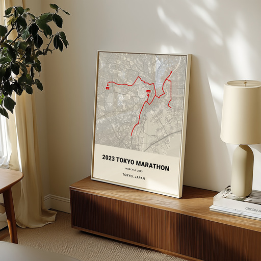 2023 Tokyo Marathon Poster - Route Map 10
