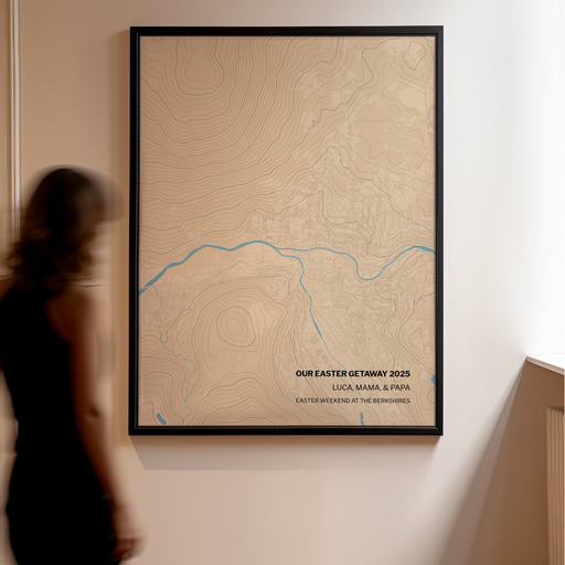 Our Easter Getaway Poster - Topographic Map 10