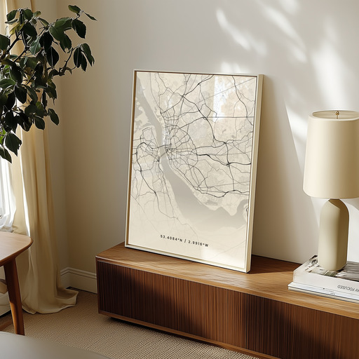 Liverpool in Light Poster - Street Map 9