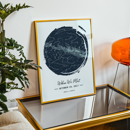When We Met Poster - Celestial Map 11
