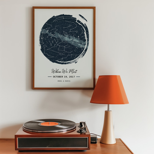 When We Met Poster - Celestial Map 9