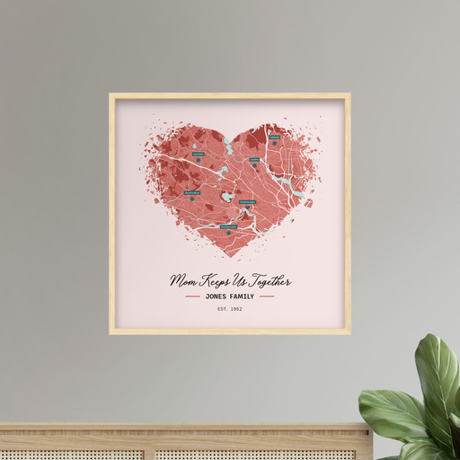 Mother's Day Family Poster - Street Map 11