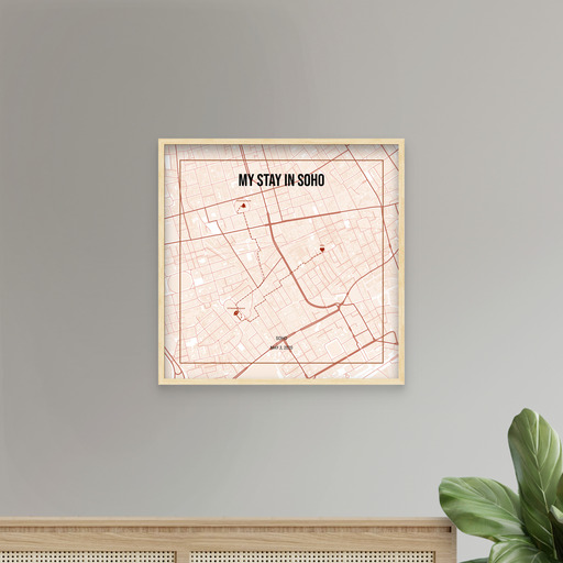 My Stay in Soho Poster - Route Map 10