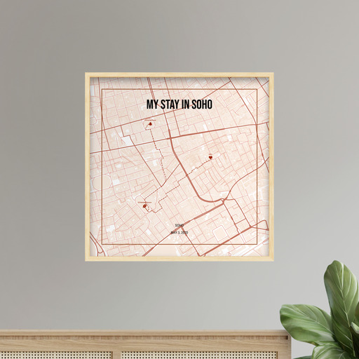 My Stay in Soho Poster - Route Map 9