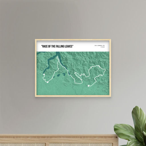 2023 Il Lombardia Poster - Route Map 8