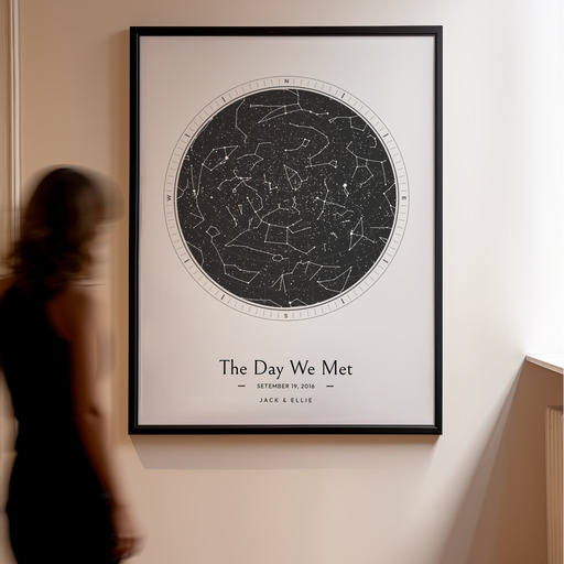 The Day We Met Poster - Celestial Map 10