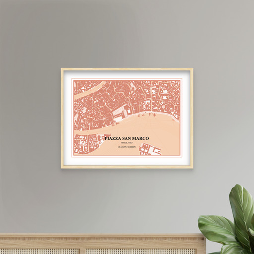 Piazza San Marco Poster - Street Map 8