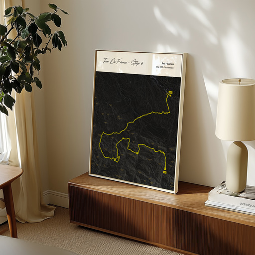 2023 Tour de France Stage 5 Poster - Route Map 9