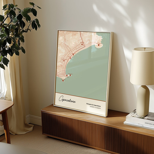 Hotspots in Copacabana Poster - Street Map 11