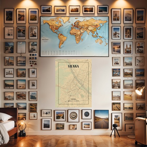 Vienna in Vintage Poster - Street Map 8