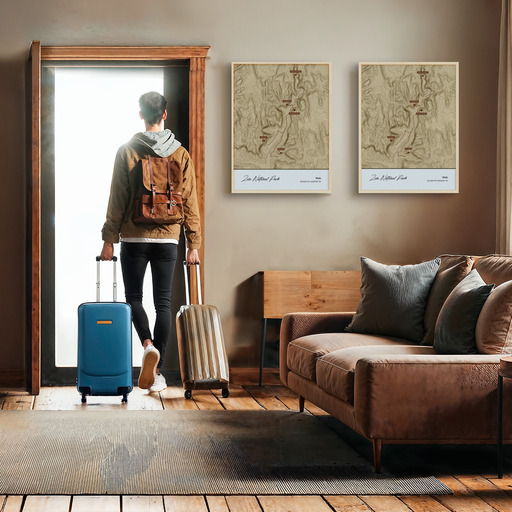 Our Trip to Zion National Park Poster - Topo Map 10