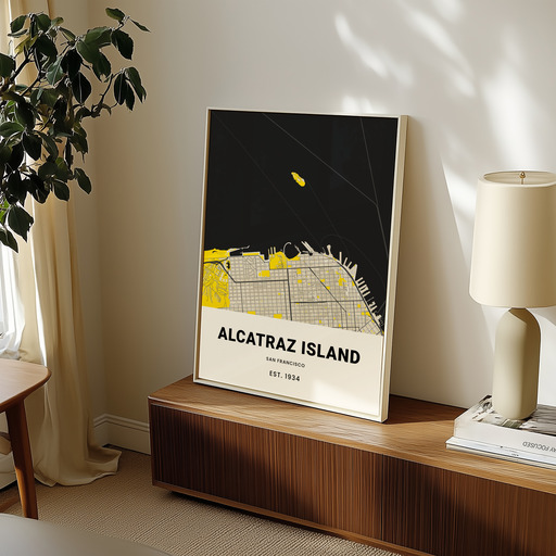Alcatraz Poster - Street Map 8