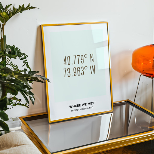 Where We Met Poster - Coordinates 11