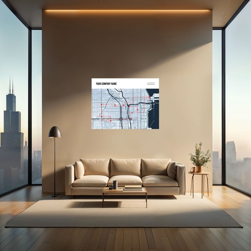 Our Delivery Route Map Poster - Route Map 8