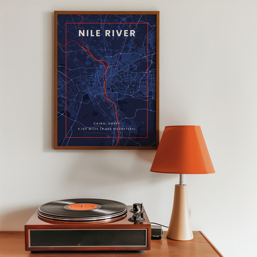 Nile River through Cairo in High Energy Poster 10