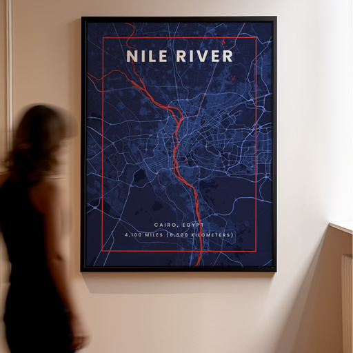 Nile River through Cairo in High Energy Poster 11
