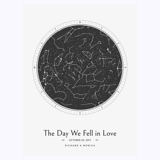 The Day We Fell in Love Poster - Celestial Map 6