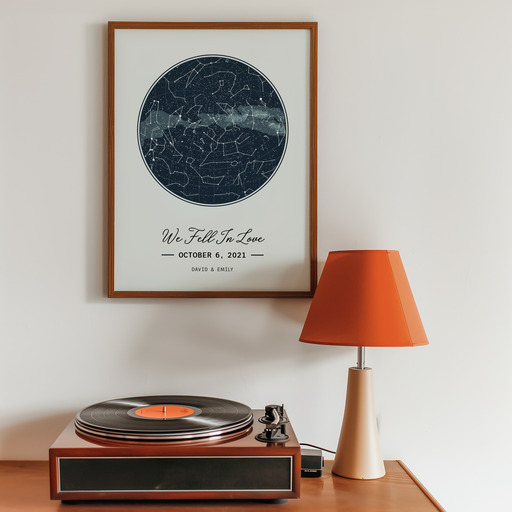 When We Fell in Love Poster - Celestial Map 11