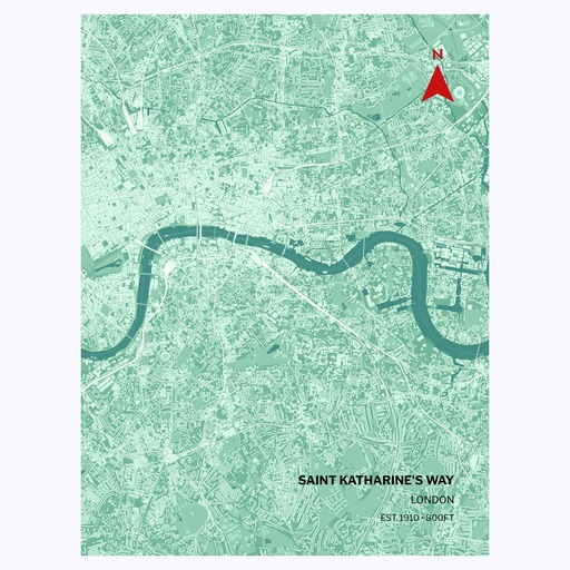 Tower Bridge Poster - Street Map 6