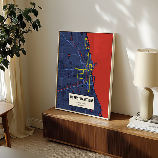 My First Marathon Poster - Route Map 11