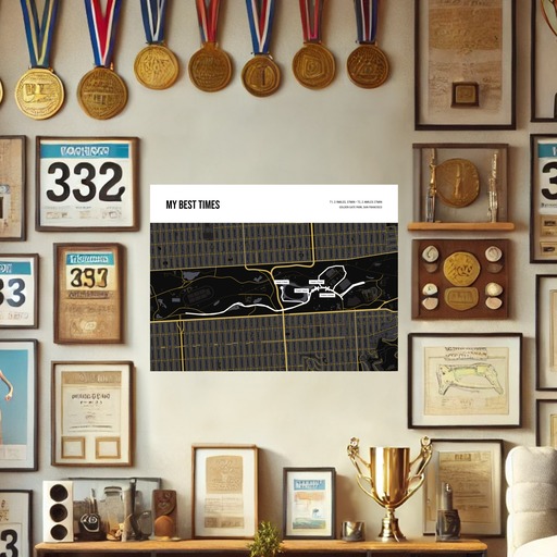 My Best Times Poster - Route Map 9
