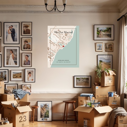 Where We Got Married Poster - Classic Street Map 8
