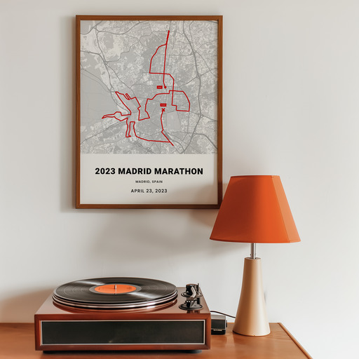 2023 Madrid Marathon Poster - Route Map 11