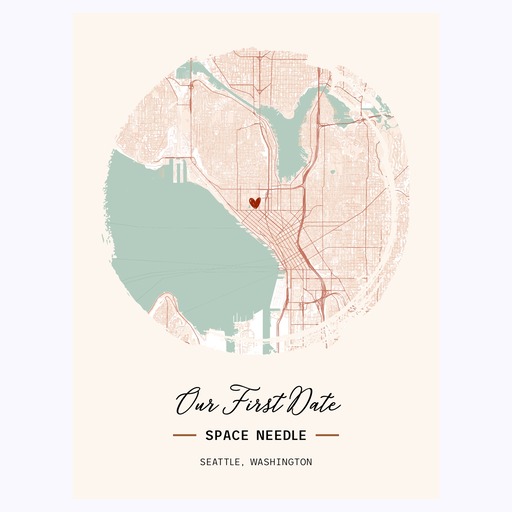 Where We Had Our First Date Poster - Street Map 6