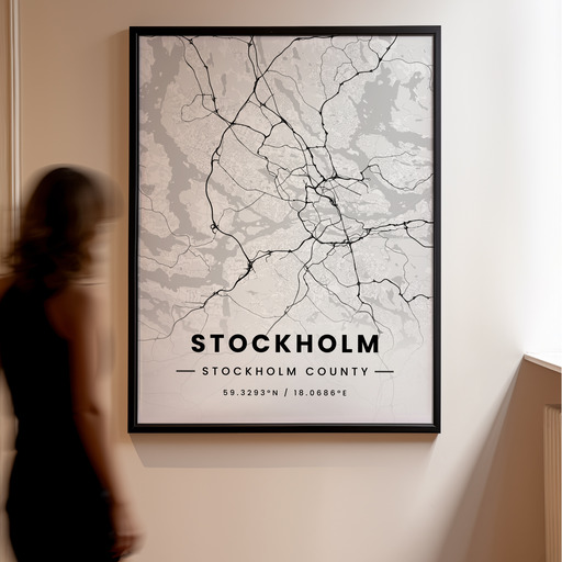 Stockholm in Light Poster - Street Map 11