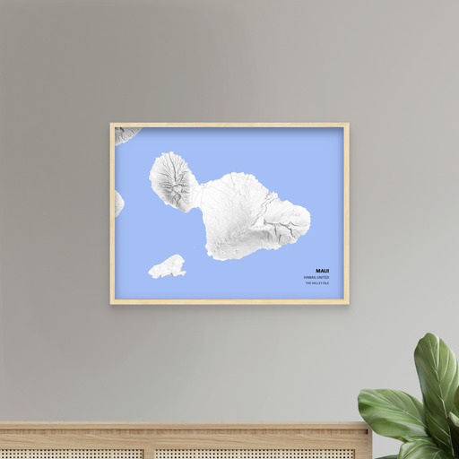 Island of Maui Poster - Street Map 8