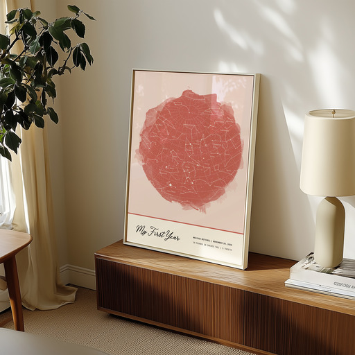 1st Birthday Poster - Celestial Map 9