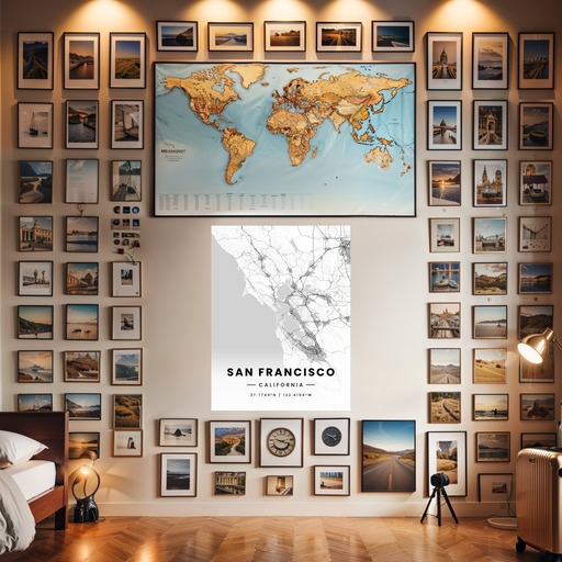 San Francisco in Light Poster - Street Map 8