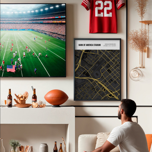 Carolina Panthers Stadium Poster - Street Map 8