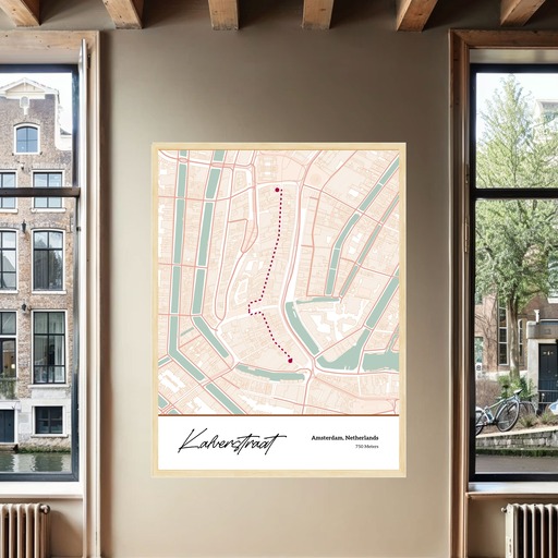 Kalverstraat Poster - Street Map 8