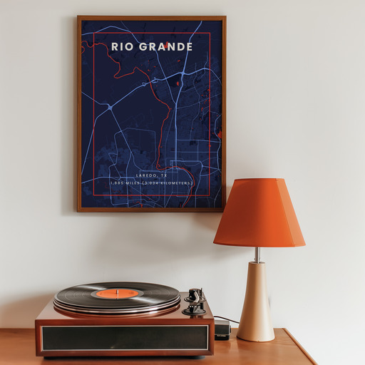 Rio Grande through Laredo in High Energy Poster 10
