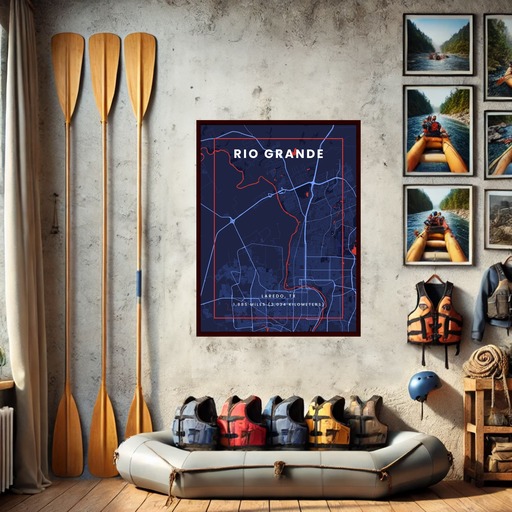 Rio Grande through Laredo in High Energy Poster 8