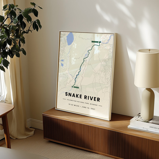 Our Rafting Trip to the Snake River Poster - Route Map 11