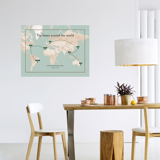 Our International Trip Poster - Route Map 11