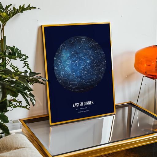 Easter Dinner Poster - Celestial Map 11
