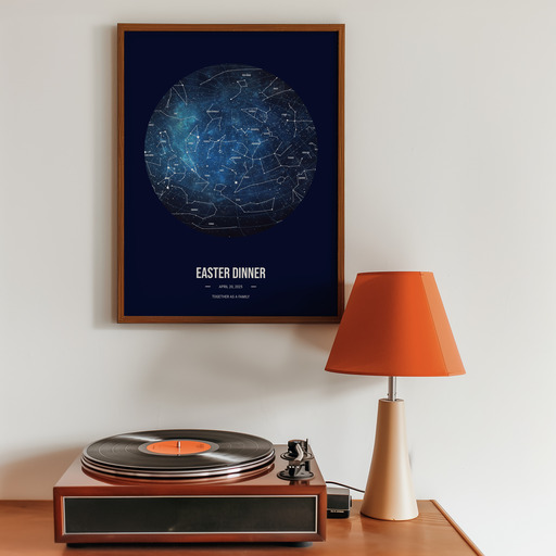 Easter Dinner Poster - Celestial Map 9
