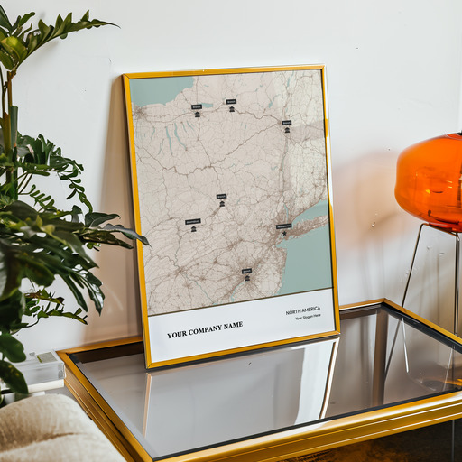 Our Corporate Branches Map Poster - Street Map 11