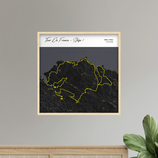 2023 Tour de France Stage 1 Poster - Route Map 8