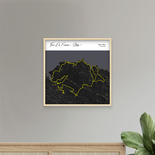 2023 Tour de France Stage 1 Poster - Route Map 9