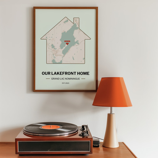 Our Lakefront Home Poster - Street Map 11