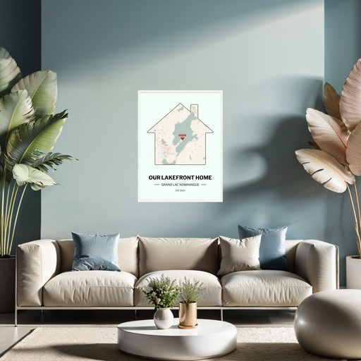 Our Lakefront Home Poster - Street Map 9
